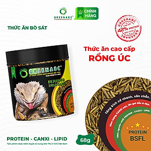 Thức ăn Rồng Úc GREENABC - Bearded Dragon – Tăng trưởng nhanh, lên màu đẹp – Hộp 68g