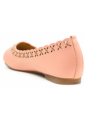 Giày Búp Bê Nữ Hoạ Tiết Hoa Đính Hạt Girlie S10551