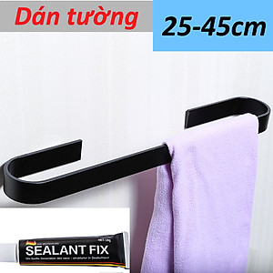 Thanh treo khăn tắm quần áo bằng nhôm dán tường Hobby Home Decor KN1