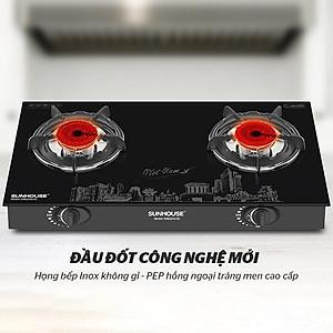 Bếp Gas Dương Hồng Ngoại Sunhouse SHB2202-EC - Hàng Chính Hãng