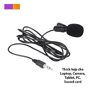Micro Cài Áo Dùng Cho Wireless Go, Máy Ảnh, Máy Quay Phim Mic Microphone Mic Thu Âm Chân 3.5mm Dành Cho Điện Thoại, Máy Quay, Máy Trợ Giảng - Hàng Nhập Khẩu