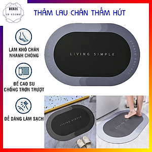Thảm lót sàn mềm mại thấm hút tốt chống trượt cao cấp 4 lớp 