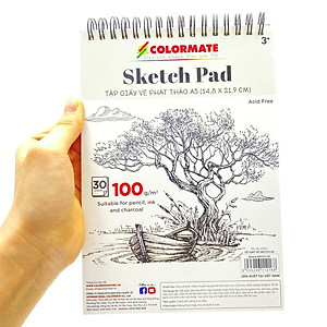Tập Giấy Vẽ Phác Thảo Khổ A5