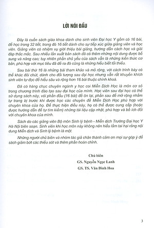 MIỄN DỊCH HỌC (Xuất bản lần thứ tư có sửa chữa và bổ sung - năm 2022)