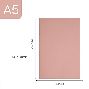 Sổ tay da PU trơn màu A5 ghi chép 80gsm 160 trang quà tặng hội nghị - B108