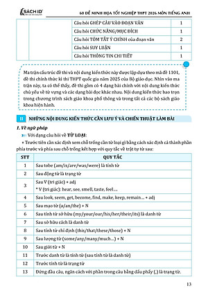 Sách - 60 Đề Minh Họa Tốt Nghiệp THPT 2026 - Môn Tiếng Anh