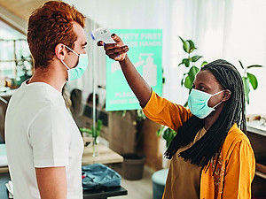 Nhiệt kế hồng Ngoại không tiếp xúc USA chứng nhận FDA Hoa Kỳ nhập khẩu USA HoMedics TIE-240