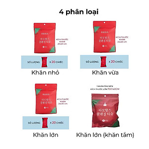 Khăn nén du lịch, túi 20 chiếc khăn nén Hàn Quốc, khăn giấy nén dẻo dai, an toàn với da, nhỏ gọn, thấm hút tốt