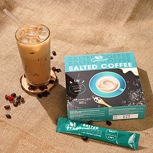 Salted Coffee Goce - Cafe Muối hòa tan 4 trong 1 - 300g (15 gói x 20g)