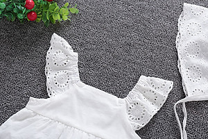 Bodysuit cho bé, áo liền quần sát nách cánh tiên dáng váy cực xinh kèm mũ cho bé gái từ 7-13kg (SR-737)