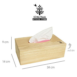 Hộp khăn giấy bằng gỗ nhỏ | Gỗ Đức Thành - 48881