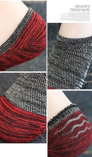 Bộ 5 đôi tất bàn chân nam Co dãn 4 chiều(free size) Hàn Quốc