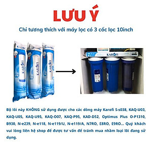 Combo 3 lõi lọc nước Karofi 1,2,3 chính hãng
