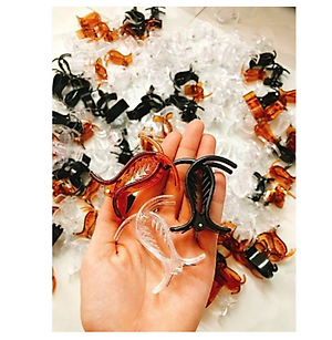 Combo 2 Kẹp tóc nữ càng cua 3 răng màu sắc (màu ngẫu nhiên)