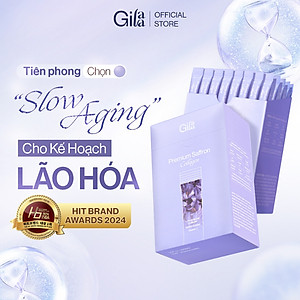 Combo 2 hộp Bột uống Collagen Gilaa Cao Cấp Kết Hợp Saffron (60 gói x 2)