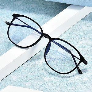 Kính nam Mắt bầu gọng kim loại mảnh