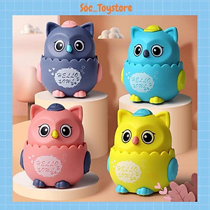 Đồ Chơi Trẻ Em - Đồ Chơi Cho Bé Hình Cú Mèo Chạy Cót Siêu Dễ Thương- Chất liệu An Toàn Cho Bé Vui Chơi