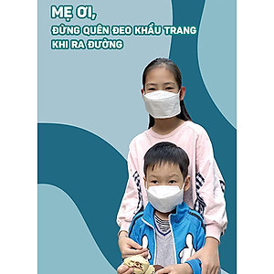 Khẩu trang trẻ em Virus Off - Ohki Nhật Bản thiết kế 3D ôm sát mặt NV-99A 3 miếng