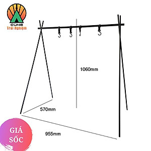  Giá Treo Đồ Tiện Lợi Thiết Kế 4 Móc dùng Cho Du Lịch Dã Ngoại Cắm Trại NatureHike NH19BJ082