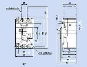 MCCB LS ABN53c Aptomat 3P 15-20-30-40-50A | Hàng Chính Hãng