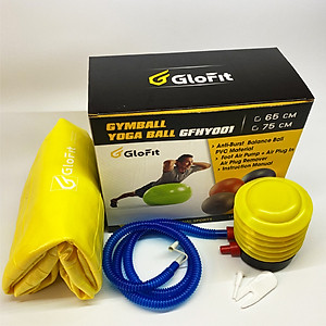 Bóng Tập Yoga - Bóng Tập Thể Hình Glofit GFY001 - Vàng (Yellow Yoga Ball)
