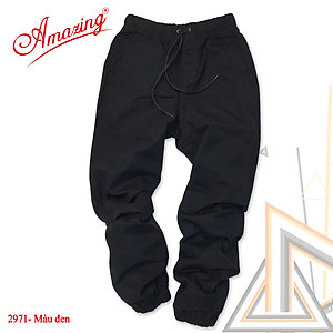 Quần jogger kaki cao cấp Amazing, lưng thun có dây rút, ống bo, thời trang unisex, màu sắc classic dễ phối đồ, có big size