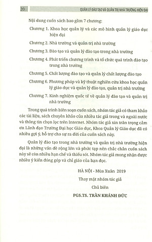 QUẢN LÝ ĐÀO TẠO VÀ QUẢN TRỊ NHÀ TRƯỜNG HIỆN ĐẠI