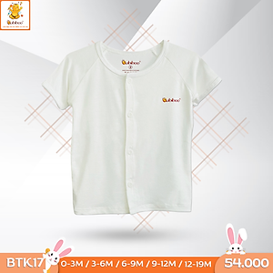 Áo sơ sinh cài giữa ráp lăn vải visco siêu mềm mại cho bé BTK17