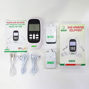 Máy Massage Xung Điện Nikio NK-100 - Trị Liệu Đau Nhức Cơ Bắp, Cải Thiện Căng Thẳng, Mệt Mỏi, 4 Miếng Dán Matxa Thư Giãn Toàn Thân, 8 Chế Độ, 15 Cường Độ Tùy Chỉnh - Dòng Pin Sạc Tiện Dụng