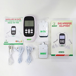 Máy massage xung điện 4 miếng dán pin sạc Nikio NK-100