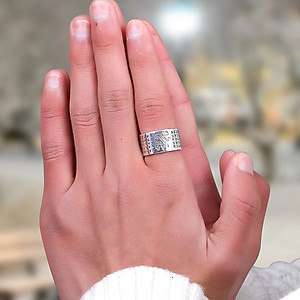 Nhẫn Nam Bạc Thái Phật Bản Mệnh Bất Động Minh Vương Tuổi Dậu BẠC HIỂU MINH NA543-D