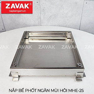 Nắp bể phốt ngăn mùi inox Zavak MHe25