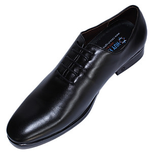 Giày tây nam Huy Hoàng cột dây màu đen HT7501