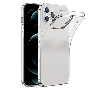 Ốp lưng dẻo silicon trong suốt cho iPhone 12 Pro Max hiệu Ultra Thin (siêu mỏng 0.6mm, chống trầy, chống bụi) - Hàng nhập khẩu