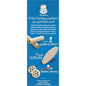 Bánh Gạo Gerber vị Chuối Đào 48g cho trẻ trên 7 tháng tuổi