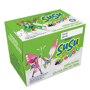 Thùng 48 Chai x 80ml Sữa Chua Uống Vinamilk Susu Hương Táo Nho