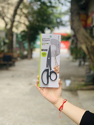 Kéo cắt văn phòng cao cấp Nhật Bản Echo Metal 18cm ( giao màu ngẫu nhiên )