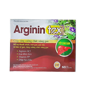 Viên uống Arginin Tex hỗ trợ thanh nhiệt, mát gan, giải độc bảo vệ gan tăng cường chức năng gan