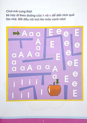 Vở Nhận Biết Và Tập Viết ABC Qua Các Trò Chơi Trí Tuệ - Tập 1 (2021)