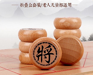 [HÀNG CAO CẤP - GỖ TỰ NHIÊN] Bộ Cờ Tướng Gỗ Cao Cấp 40 x 35cm Khắc Nét Tinh Xảo, Chính Hãng dododios