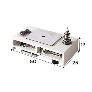 Kệ để màn hình máy tính laptop có khe để bàn phím decor bàn làm việc gọn gàng thương hiệu IGA - GA25