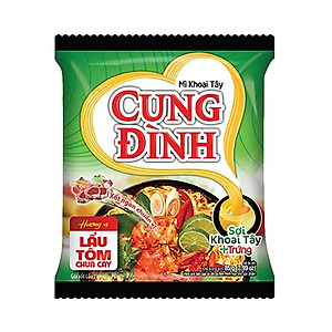 Thùng 30 Gói Mì Khoai Tây Cung Đình Hương Vị Lẩu Tôm Chua Cay