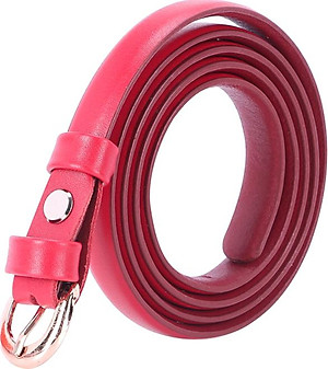 Bộ Thắt Lưng Và Ví Nữ Da Bò Huy Hoàng HT5111-HT3121 (Đỏ)