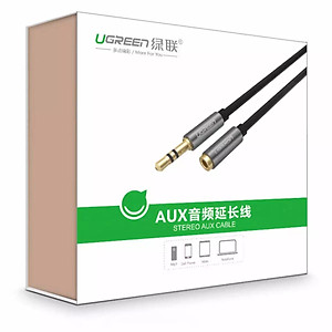 Dây AV nối dài 3.5mm đầu mạ vàng dài từ 0.5-2m UGREEN AV118 - Hàng chính hãng