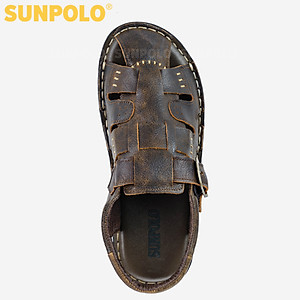 Giày Sandal Nam Da Bò Cao Cấp SUNPOLO SUSDA11