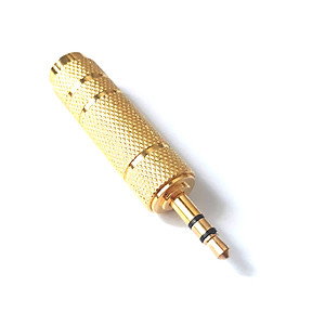 Giắt chuyển audio từ 3.5mm ra 6.5mm dùng cho người chơi guitar điện hoặc guitar có EQ mà chưa có ampli - dùng tạm thời loa vi tính để kết nối - Giắc đực 3.5mm - giắc cái 6.5mm