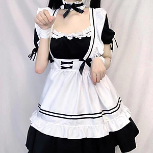 Maid Costume Maid Dresses Classic  Japanese Anime Maid Outfit S