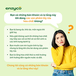 Nước giặt sinh học ENZYCO 2L - Chiết xuất Bồ hòn và Enzyme Dứa