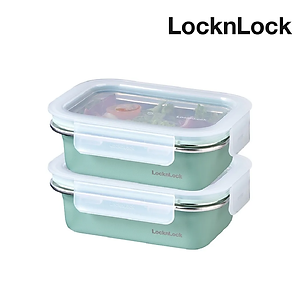 Hộp đựng thực phẩm LocknLock LST511 nhiều size, Hàng chính hãng, thép không gỉ, khóa cạnh chắc chắn - JoyMall