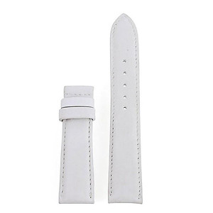 Dây đồng hồ Huy Hoàng da bò size 16, 18, 20 màu trắng, cam, kem, tím nhạt HT8119-20-21-22